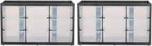 CRAFTSMAN Storage Organizer, 30 Small Drawer Modular Storage System, Easily Stackable, Plastic, Black, White (CMST40730)