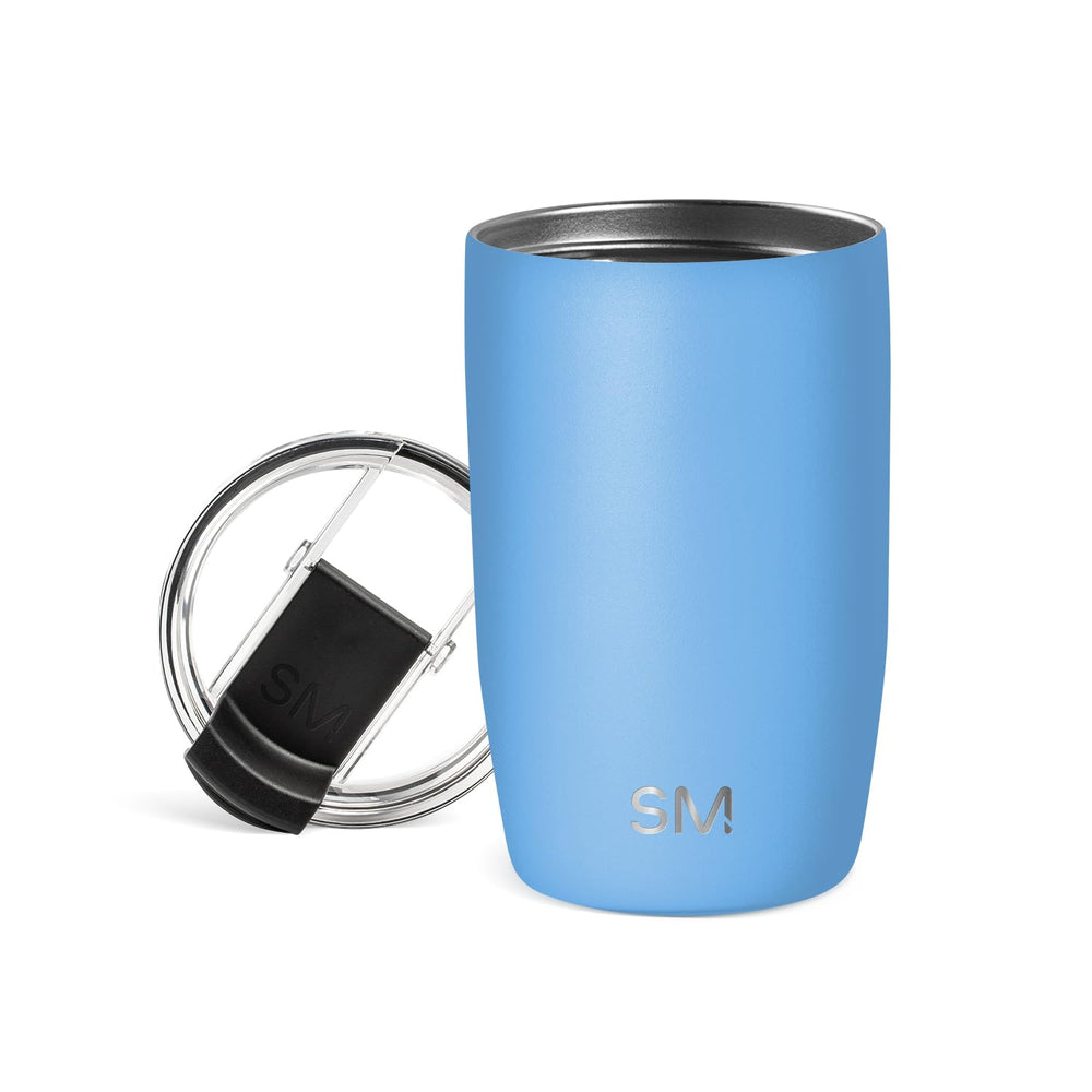 Simple Modern Voyager Tumbler with Flip Lid | Travel Coffee Mug | Insulated Stainless Steel Cold Brew Iced or Hot Coffee Cup | Gifts for Women Men Her Him | 16oz, Almond Birch
