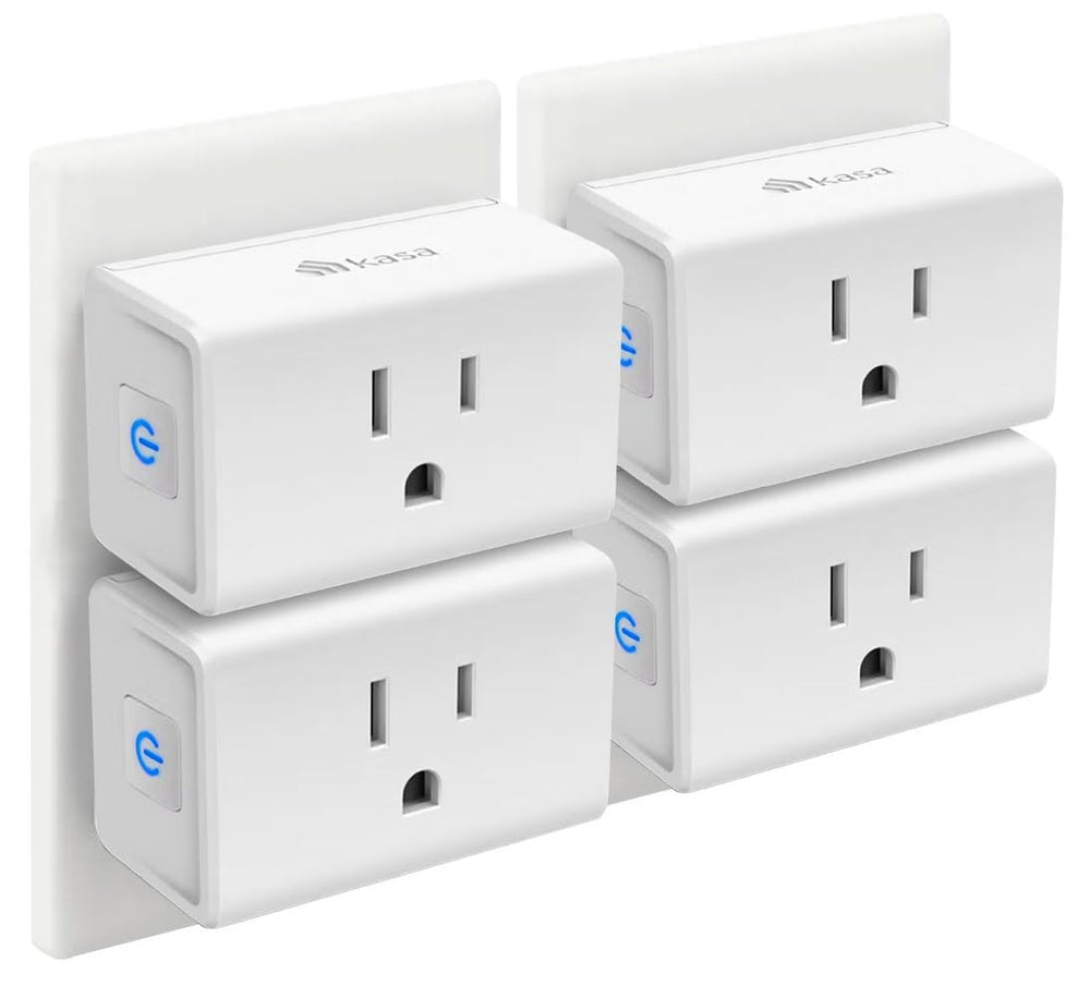 Kasa Smart Plug Ultra Mini 15A, Smart Home Wi-Fi Outlet Works with Alexa, Google Home, No Hub Required, UL Certified, 2.4G WiFi Only, 2 Count (Pack of 1)(EP10P2) , White