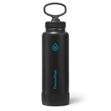 ThermoFlask Stainless Steel Water Bottles 2-Pack - Double-Wall Vacuum Insulated 24 oz BPA-Free Spout Lids - Keeps Drinks Cold 24 Hrs, Hot 12 Hrs - Leakproof, Dishwasher Safe, White/Coral