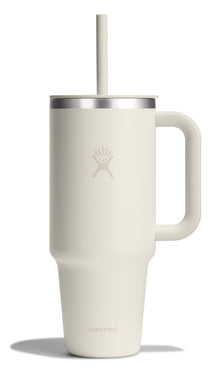Hydro Flask Travel Tumbler with Handle, Lid and Straw - Insulated Stainless Steel in 32 Oz Trillium