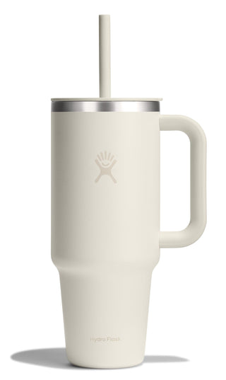 Hydro Flask Travel Tumbler with Handle, Lid and Straw - Insulated Stainless Steel in 32 Oz Trillium