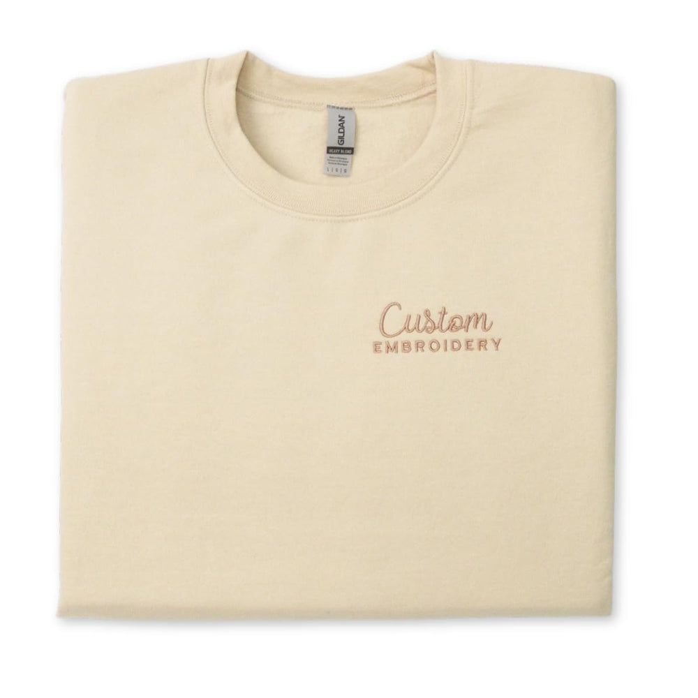 COUPLEHOODIES Custom Embroidered Logo Sweatshirt – Personalized Company Name or Branding, Teams, or Staff Uniforms