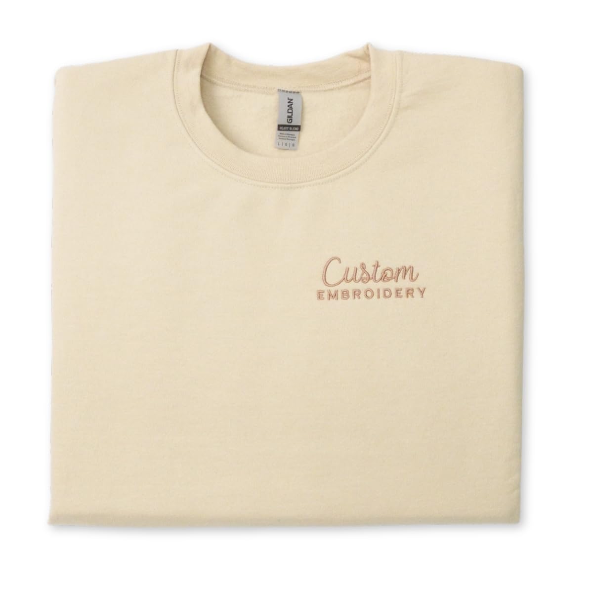 COUPLEHOODIES Custom Embroidered Logo Sweatshirt – Personalized Company Name or Branding, Teams, or Staff Uniforms
