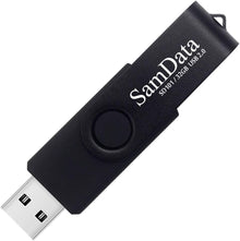 SamData 32GB USB Flash Drives 2 Pack 32GB Thumb Drives Memory Stick Jump Drive with LED Light for Storage and Backup (2 Colors: Black Blue)