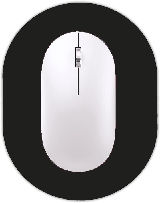 Small Mouse pad, Portable, Waterproof Non-Slip Rubber Bottom, Suitable for Wireless Mouse, Laptop Keyboard Tray for Both Men and Women, Office Travel Black 5.5x7.5in