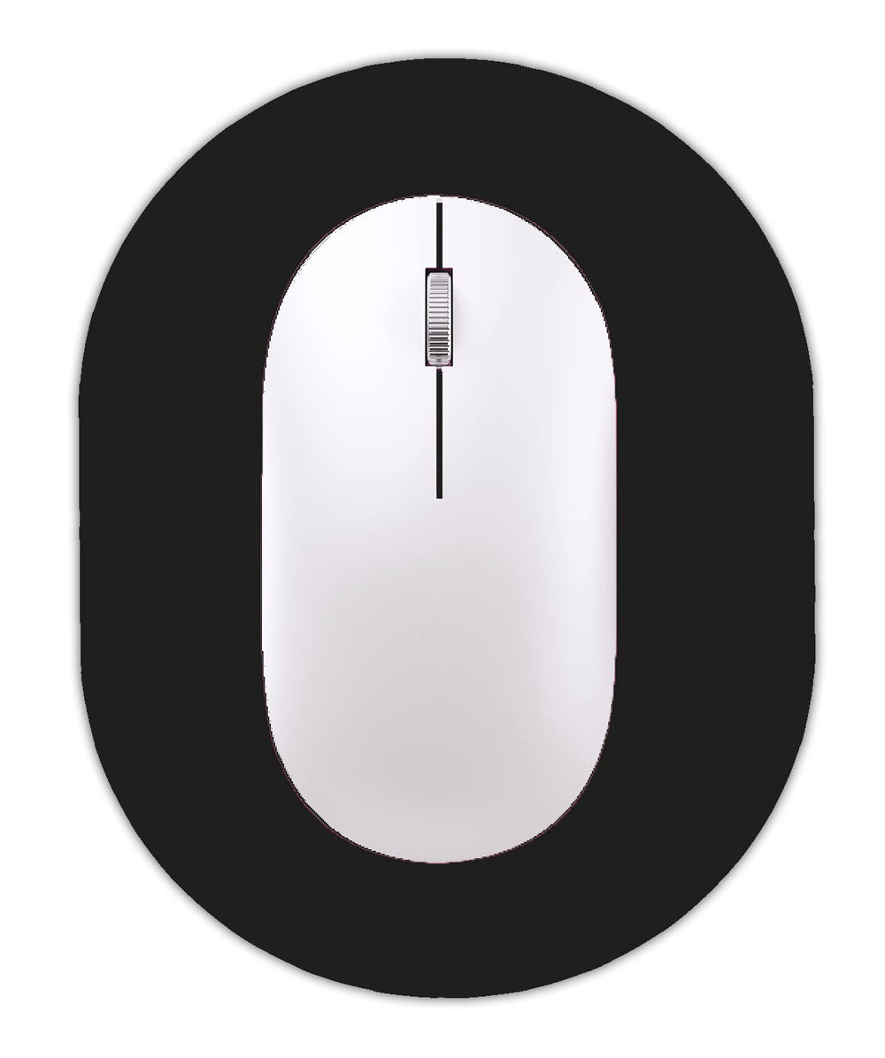 Small Mouse pad, Portable, Waterproof Non-Slip Rubber Bottom, Suitable for Wireless Mouse, Laptop Keyboard Tray for Both Men and Women, Office Travel Black 5.5x7.5in