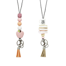 Teacher Lanyard Silicone Beaded Badge Breakaway Lanyard Cute Teacher Gift ID Holder for Women