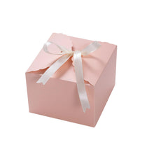 NovaPuff 10 Pack Eco-Friendly Gift Boxes,Small Brown Box with Ribbon, Foldable Paper Boxes for Weddings/Holidays/Birthdays/Business Packaging