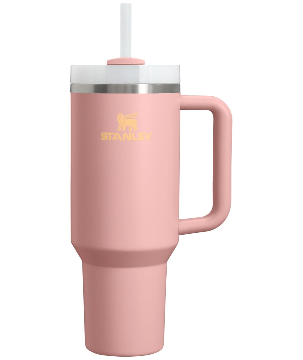 STANLEY Quencher H2.0 Tumbler with Handle and Straw 30 oz | Flowstate 3-Position Lid | Cup Holder Compatible for Travel | Insulated Stainless Steel Cup | BPA-Free | Rose Quartz 2.0