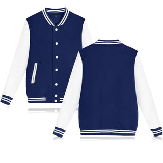 babyhealthy Women's Men's Varsity Baseball Jacket Casual Letterman Bomber Jacket Windbreaker Lightweight Jacket Coat