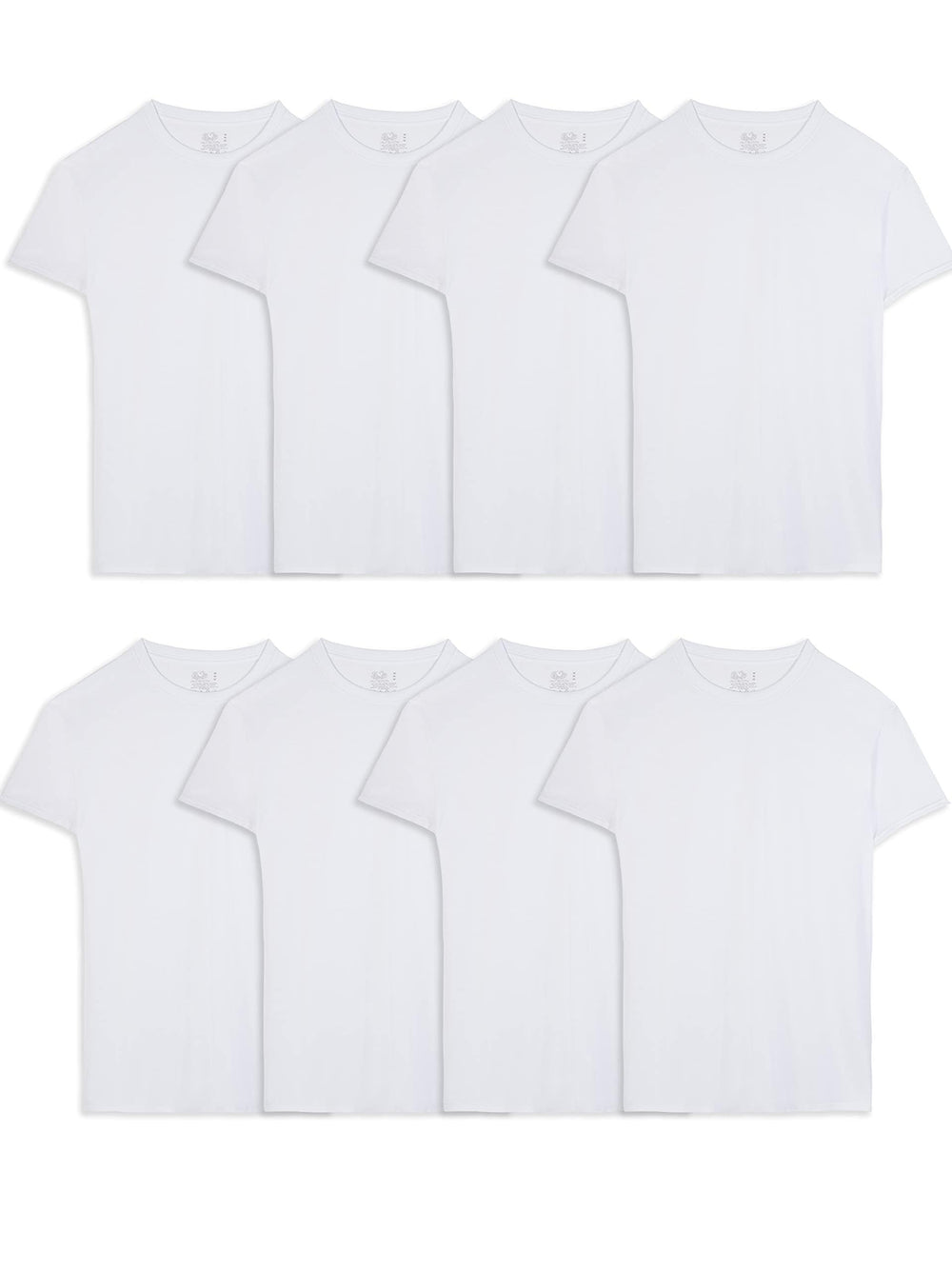 Fruit of The Loom Men's Crew Tee Undershirts, Moisture Wicking & Tag Free, Also Available in Big & Tall