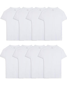 Fruit of The Loom Men's Crew Tee Undershirts, Moisture Wicking & Tag Free, Also Available in Big & Tall