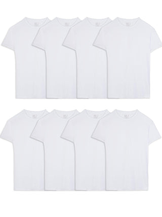Fruit of The Loom Men's Crew Tee Undershirts, Moisture Wicking & Tag Free, Also Available in Big & Tall