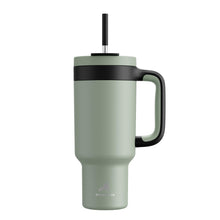 POWCAN 40 oz Tumbler with Handle, 2-in-1 Straw and Sip Lid, Leakproof, Dishwasher Safe, Insulated Stainless Steel Travel Coffee Mug, Keeps Cold for 34 Hours, Fits in Car Cup Holder (Midnight)