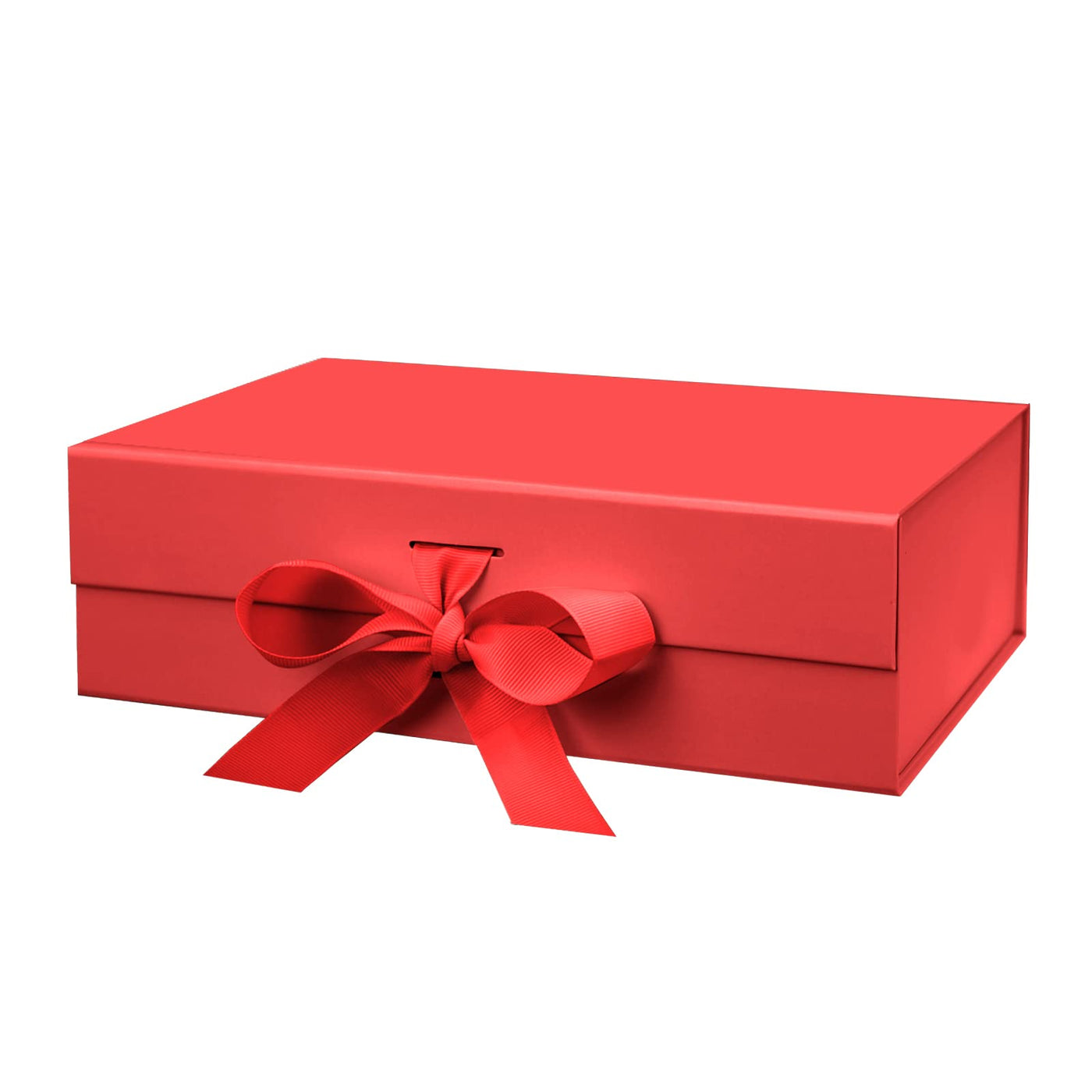 DaiUni 10.5"X7.5"X3.1" Pink Magnetic Gift Box with Lid and Ribbon for Presents