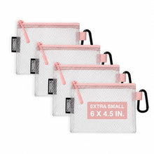 GOBAGS Air Production Multi‑Size Clear Zipper Pouch (4‑Pack) – Cable Organizer & Travel Gear Bag for Electronics, Camera Accessories, Tool Pouch & Small Tech Storage