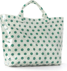 Lushandy PVC Tote Bag Women's Letters Print Hobo Handbag 14L Waterproof Plastic Tote Purse for Work, Beach, Shopping