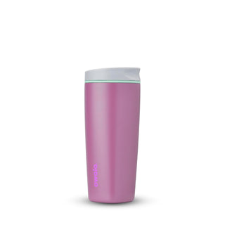 Owala SmoothSip Slider Insulated Stainless Steel Coffee Tumbler, Reusable Iced Coffee Cup, Hot Coffee Travel Mug, BPA Free 12 oz, Vanilla Bean
