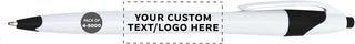 DISCOUNT PROMOS Personalized Ballpoint Pens Bulk Pack of 4-5,000 counts Black Ink, Slim & Curvy Design, Retractable, Ideal for Office, Corporate Merchandise, Tradeshows- Black