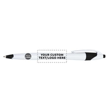 DISCOUNT PROMOS Personalized Ballpoint Pens Bulk Pack of 4-5,000 counts Black Ink, Slim & Curvy Design, Retractable, Ideal for Office, Corporate Merchandise, Tradeshows- Black