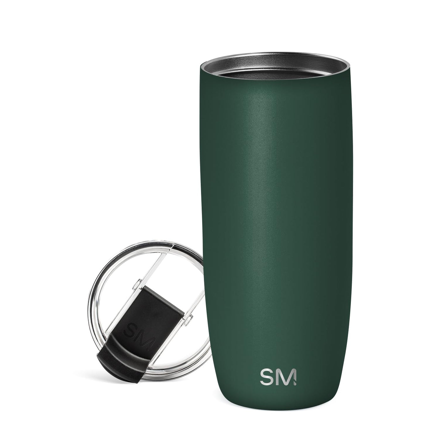 Simple Modern Voyager Tumbler with Flip Lid | Travel Coffee Mug | Insulated Stainless Steel Cold Brew Iced or Hot Coffee Cup | Gifts for Women Men Her Him | 16oz, Almond Birch