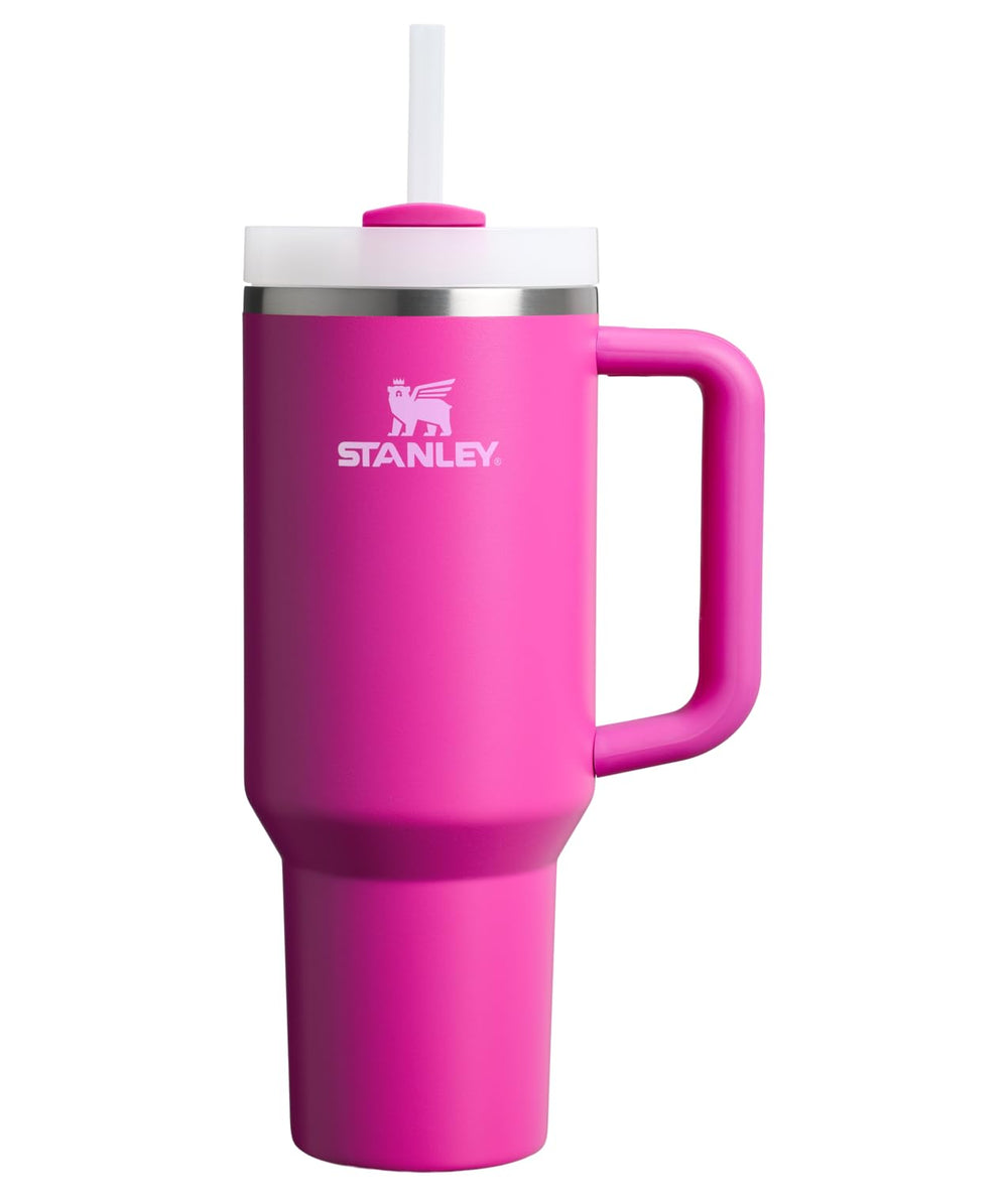 STANLEY Quencher H2.0 Tumbler with Handle and Straw 30 oz | Flowstate 3-Position Lid | Cup Holder Compatible for Travel | Insulated Stainless Steel Cup | BPA-Free | Rose Quartz 2.0