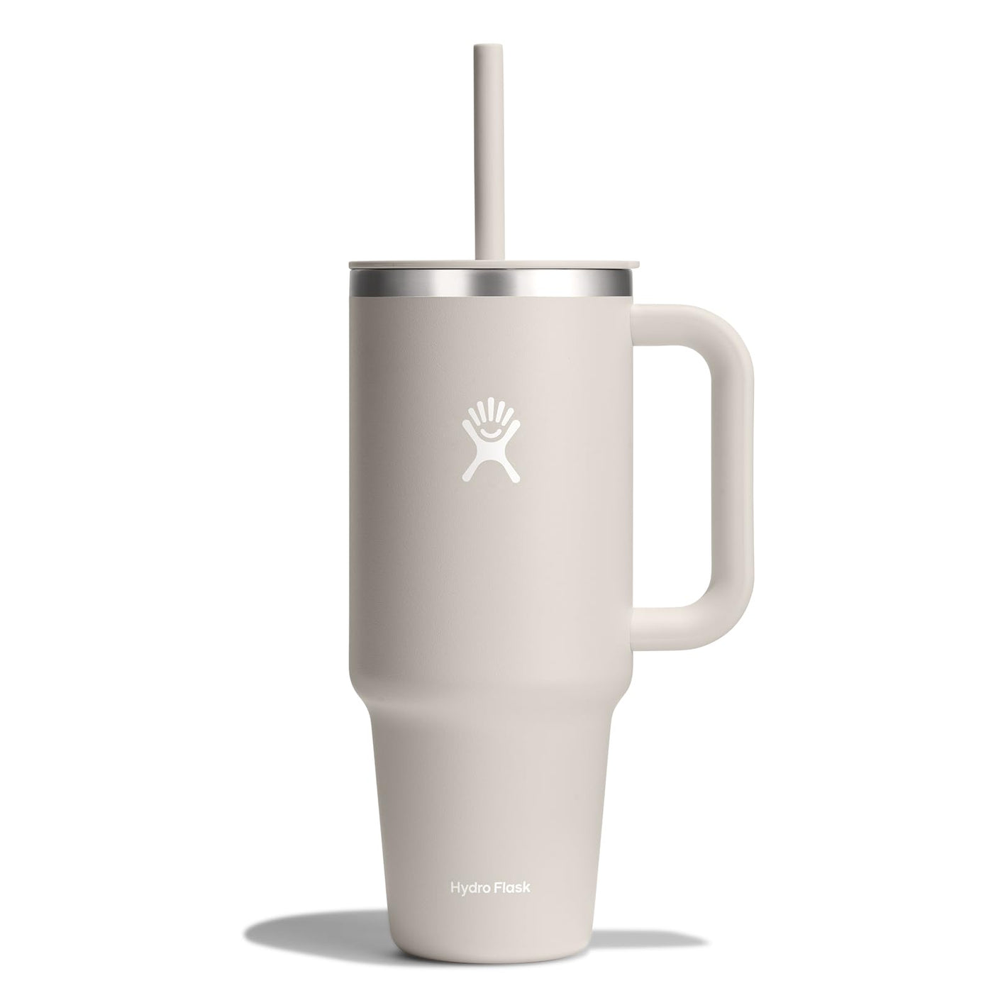 Hydro Flask Travel Tumbler with Handle, Lid and Straw - Insulated Stainless Steel in 32 Oz Trillium