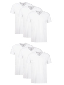 Hanes Men's Undershirts T-Shirt Pack, V-Neck Cotton Tees for Men, Moisture-Wicking, Odor Control, White Multi-Pack
