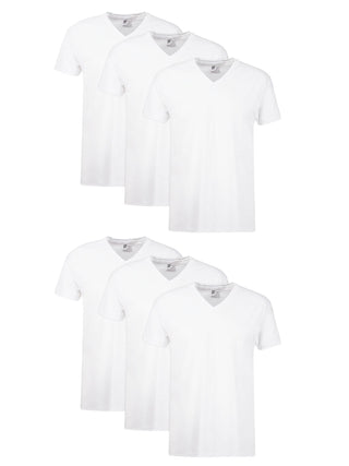 Hanes Men's Undershirts T-Shirt Pack, V-Neck Cotton Tees for Men, Moisture-Wicking, Odor Control, White Multi-Pack