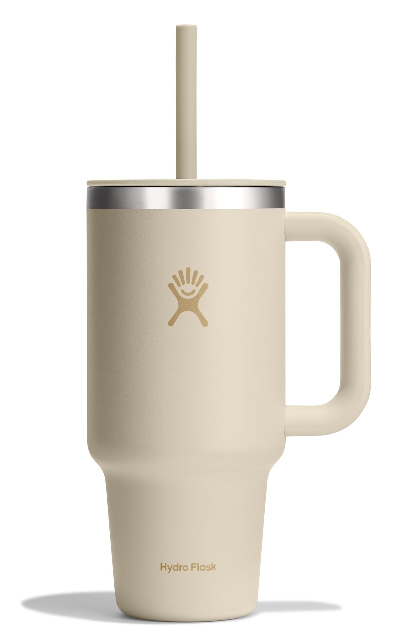 Hydro Flask Travel Tumbler with Handle, Lid and Straw - Insulated Stainless Steel in 32 Oz Trillium