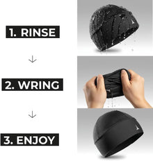 Helmet Liner Sweat Wicking Skull Cap Beanie. Ultimate Performance Moisture Wicking. Fits Under Helmets