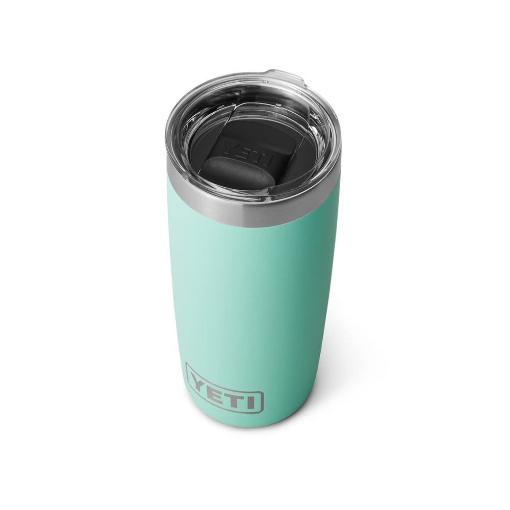 YETI Rambler 10 oz Tumbler, Stainless Steel, Vacuum Insulated with MagSlider Lid, Black Forest Green