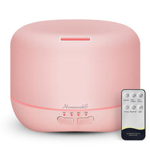 Homeweeks 300ml Essential Oil Diffuser, Quiet Aromatherapy Mist Diffusers for Essential Oils, Wood Grain, Ultrasonic, Remote Control, Timer, 7 Colors Light for Bedroom (300ml)