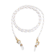 humlbird Mask Lanyard Eyeglasses Chain Healing Crystal Beaded Sunglasses Chains with Pearl for Women
