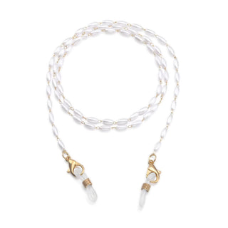 humlbird Mask Lanyard Eyeglasses Chain Healing Crystal Beaded Sunglasses Chains with Pearl for Women