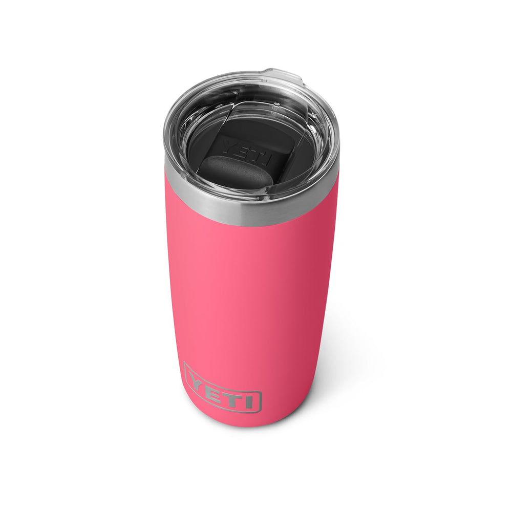 YETI Rambler 10 oz Tumbler, Stainless Steel, Vacuum Insulated with MagSlider Lid, Black Forest Green