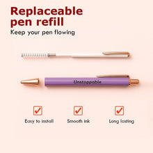 3 pcs Inspirational Pens - Nice Cute Fancy Pen Set Gifts for Women Teacher Coworkers Appreciation Office Supplies Black Ink
