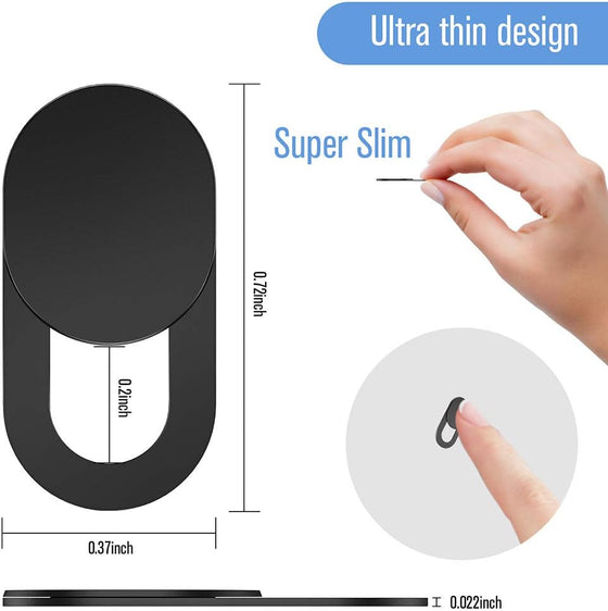 Webcam Cover Slide, [6 - Pack]Ultra-Thin Web Camera Cover for Laptops, PC,Computer and Apple Devices like MacBook,iMac, iPad and iPhone 6/7/8 Plus.0.022in Thick Web Blocker for Privacy and Security - hover image