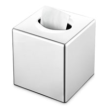 Y-in Hand Tissue Box Cover, Modern Decorative Square Facial Storage Tissue Box Holder, Home Accessories for Bathroom Vanity Countertops, Dressers, Night Stand, Parlors and Office - Matte Black