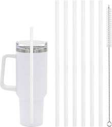 6 Pcs Replacement Straw for Stanley Adventure Quencher 40 oz 30 oz Cup Tumbler,Straws with Cleaning Brush for Stanley Accessories