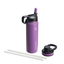 ThermoFlask 40 oz Double Wall Vacuum Insulated Stainless Steel Water Bottle - Reusable with Leakproof Chug & Straw Lids - Keeps Drinks Cold 24 hr/Hot 12 hr - Easy Maintenance - Gym/On-the-Go, Cobalt