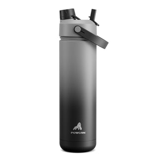 POWCAN 26 oz Insulated Water Bottle with 2-in-1 Straw and Spout Lid, Keep Cold 24H, Leak-Proof, Fits in Car Cup Holder, Stainless Steel Water Bottle for Sports, Travel, and School (Cotton Candy)