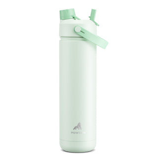 POWCAN 26 oz Insulated Water Bottle with 2-in-1 Straw and Spout Lid, Keep Cold 24H, Leak-Proof, Fits in Car Cup Holder, Stainless Steel Water Bottle for Sports, Travel, and School (Cotton Candy)