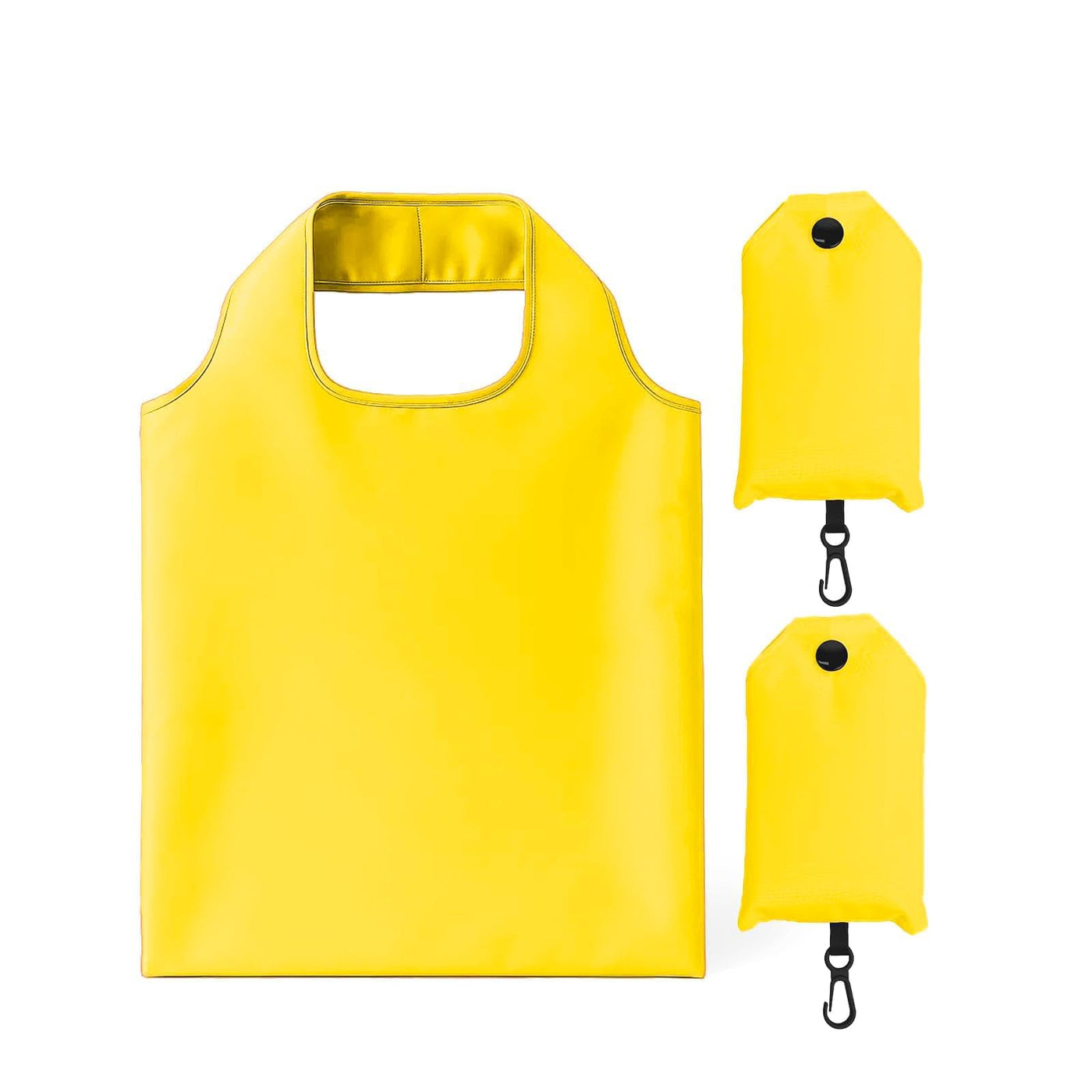 2 Pack Foldable Shopping Bag, Waterproof Reusable Grocery Tote Bag Holder,Nylon(Green A)