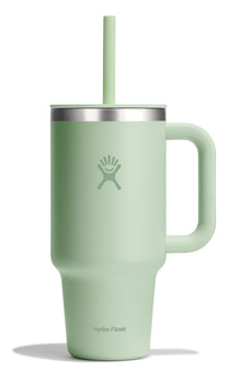 Hydro Flask Travel Tumbler with Handle, Lid and Straw - Insulated Stainless Steel in 32 Oz Trillium