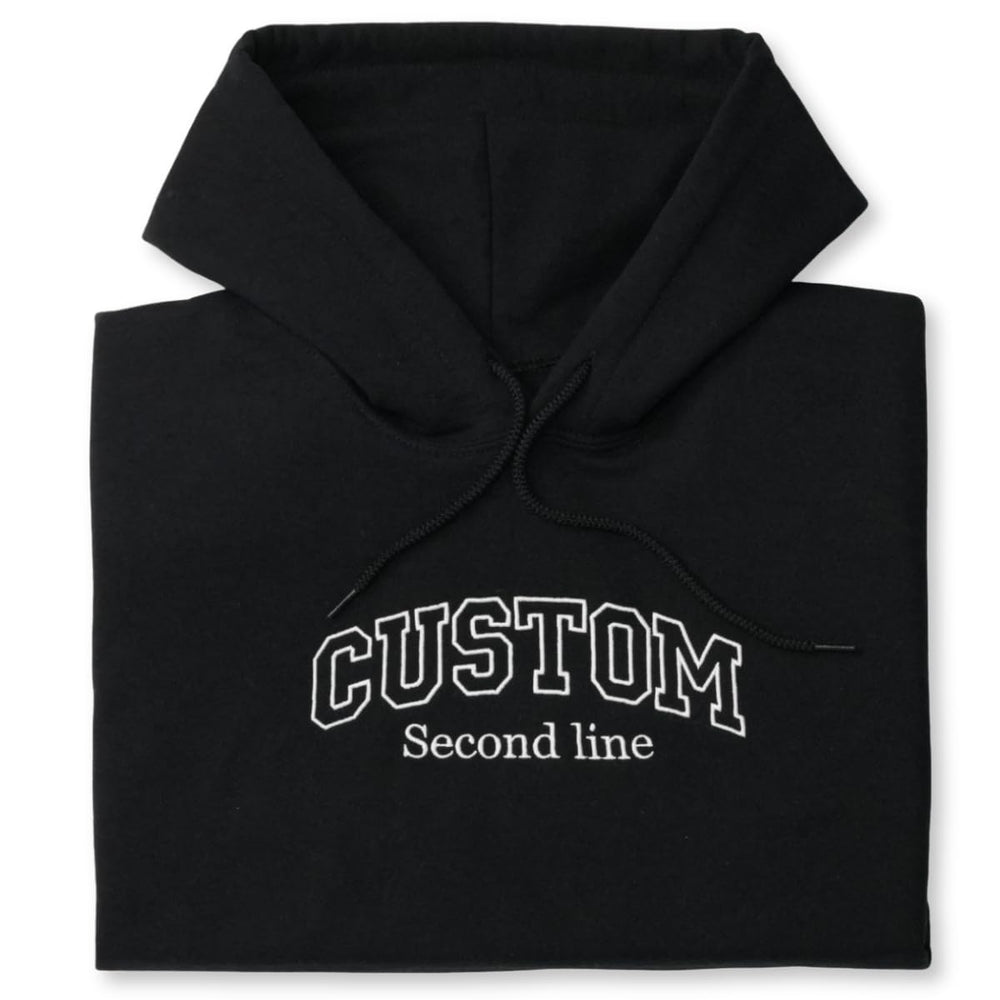 COUPLEHOODIES Custom Embroidered Logo Sweatshirt – Personalized Company Name or Branding, Teams, or Staff Uniforms