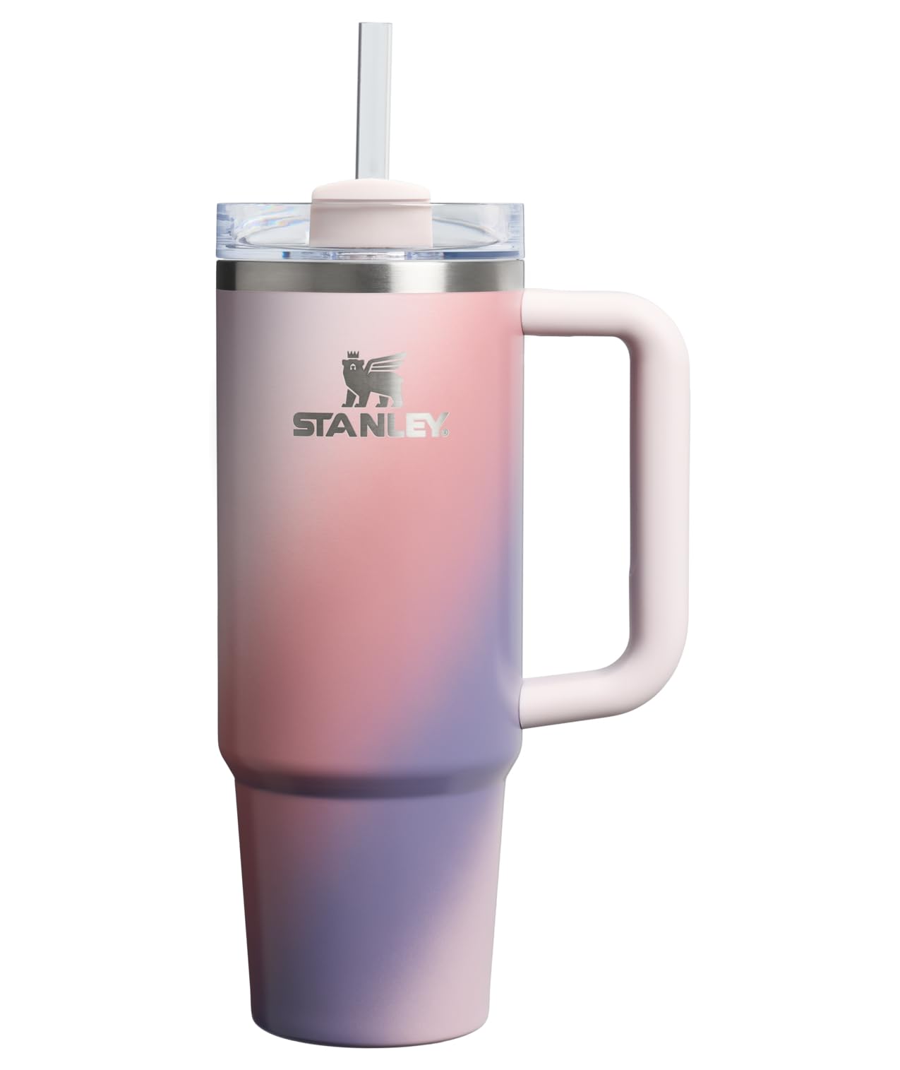 STANLEY Quencher H2.0 Tumbler with Handle and Straw 30 oz | Flowstate 3-Position Lid | Cup Holder Compatible for Travel | Insulated Stainless Steel Cup | BPA-Free | Rose Quartz 2.0