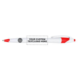 DISCOUNT PROMOS Personalized Ballpoint Pens Bulk Pack of 4-5,000 counts Black Ink, Slim & Curvy Design, Retractable, Ideal for Office, Corporate Merchandise, Tradeshows- Teal