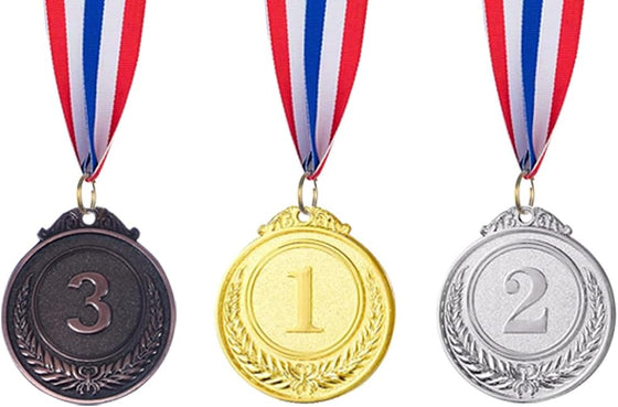 Gold Silver Bronze Award Medals-Winner Medals Gold Silver Bronze Prizes for Competitions, Party, 2 Inches